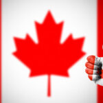 Kanadensisk-flagga-med-tumme