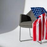Ledig-stol-med-amerikansk-flagga