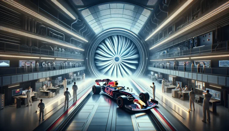 AI-genererad illustration av Red Bull får ny Vindtunnel