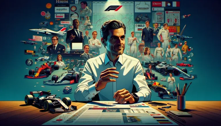 AI-genererad illustration av Stefano Domenicali öppnar för elfte stall
