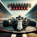 F1 bil redo för start i Abu Dhabi GP - AI genererad