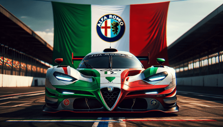Alfa Romeo WEC bil (Ai-genererad)