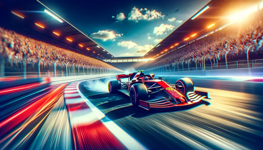AI illustration av F1 bil i Spanien