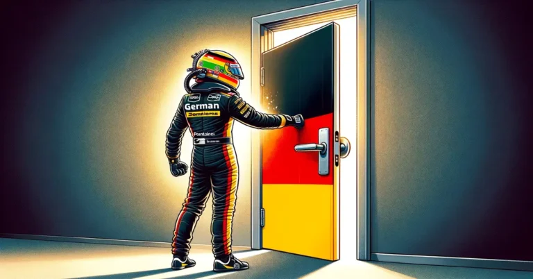 AI illustration av en dörr som stängs för Schumacher