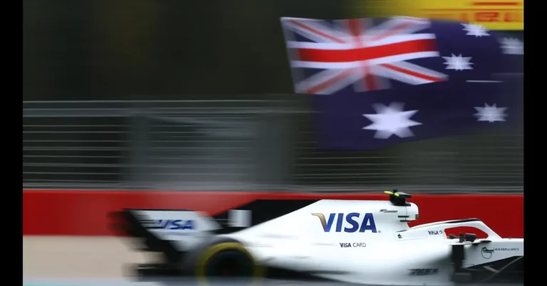 AI Illustration av Tsunoda i kvalet till Australien GP 2024