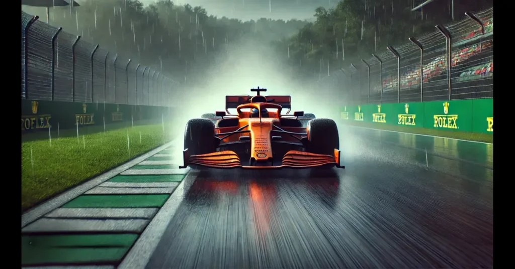 McLaren snabbast i kvalet till Ungern GP på regning bana